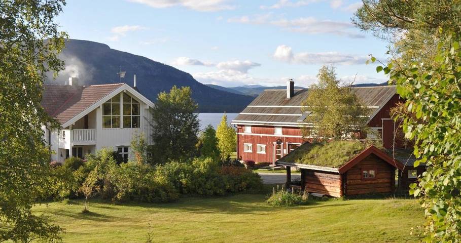 Camping for 4 personer, Terrasse og Hage i tillegg til Sauna og Innsjøutsikt i Østlandet