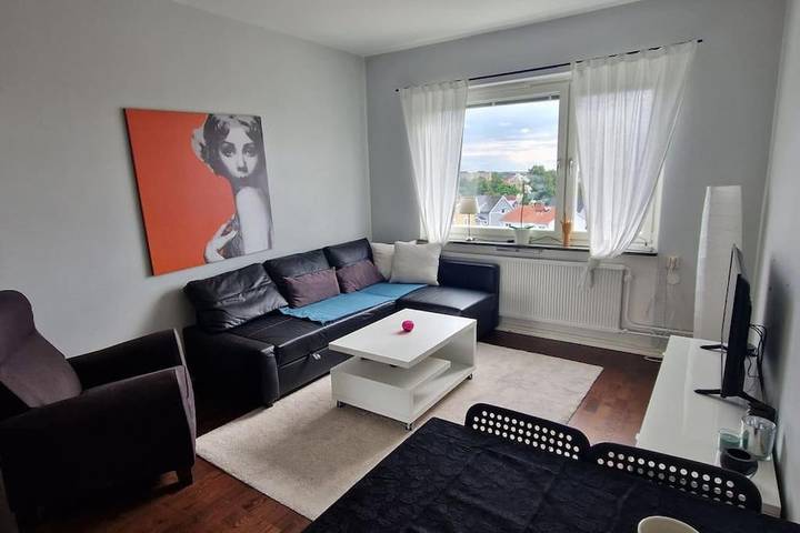 Ferienwohnung für 4 Personen, mit Terrasse und Ausblick in Motala