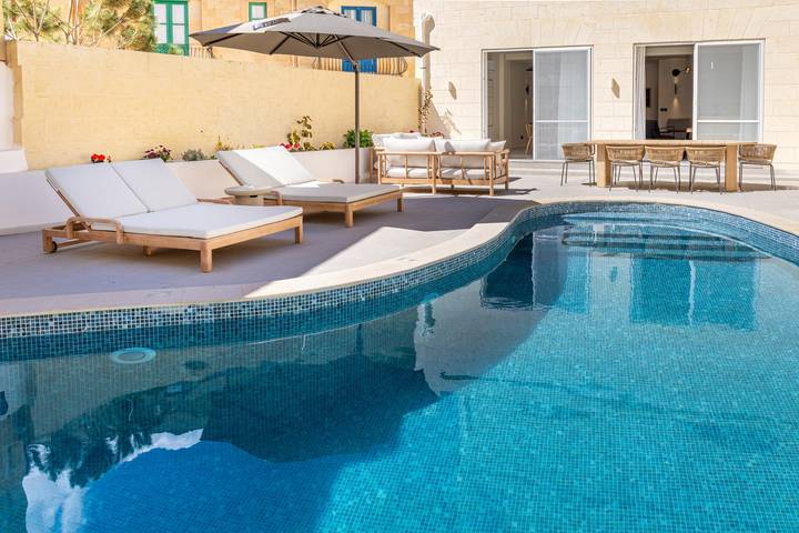 Willa dla 10 osób, z basen i balkon w Gozo