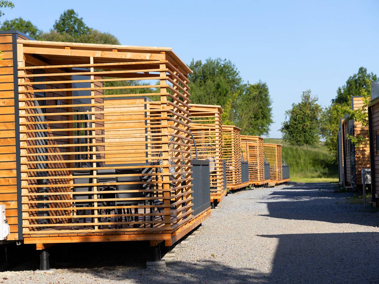 Mobilehome auf dem Vital Camp Bayerbach in Bayerbach, Bayerische Golf und Thermenland