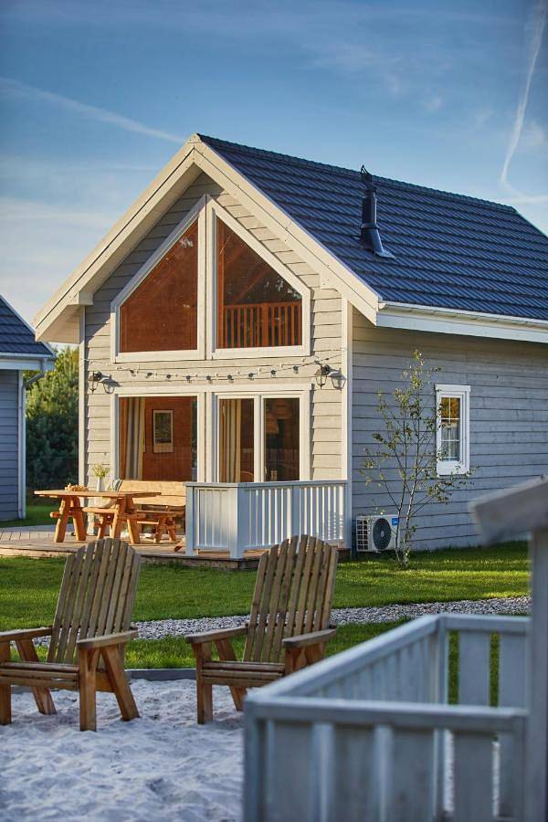 Ferienhaus für 6 Personen, mit Ausblick und Sauna sowie Garten, kinderfreundlich