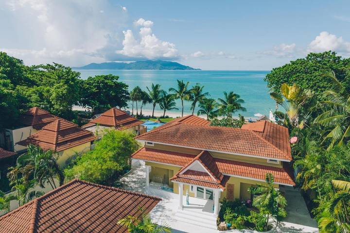 Dom wakacyjny dla 6 osób, z widok i basen oraz basen dla dzieci i ogród w Koh Samui