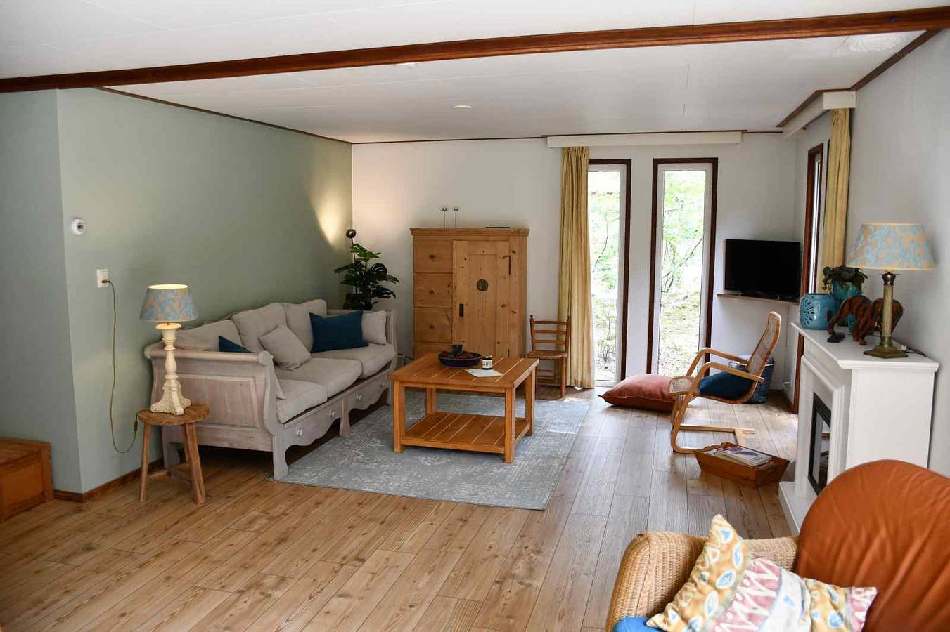 Mooi 4 persoons chalet met grote tuin op bosrijk vakantiepark in het Drents-Friese Wold in Nationaal Park Dwingelderveld