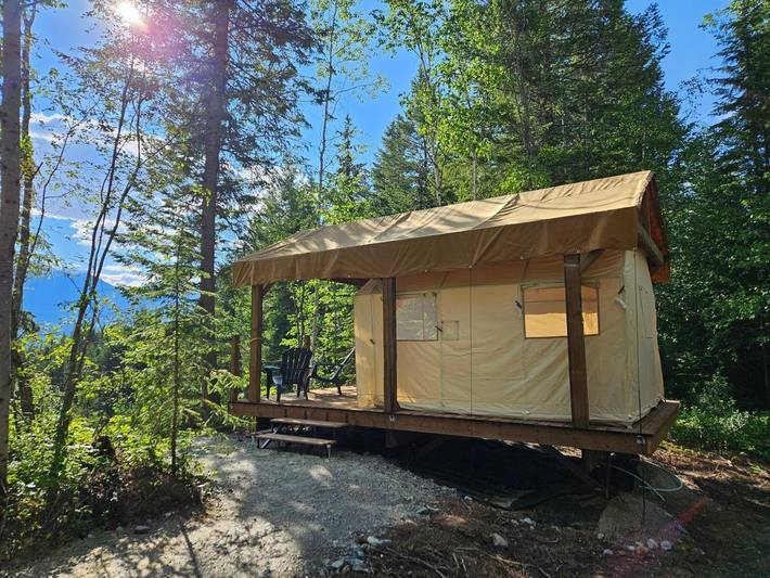Camping für 2 Personen, mit Ausblick und Terrasse in British-Columbia