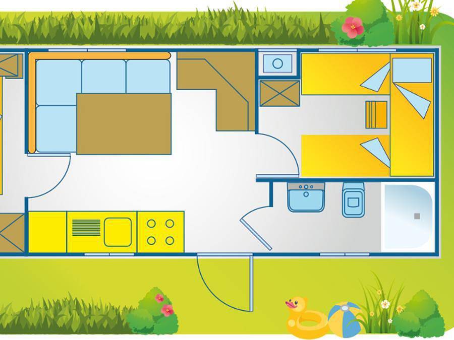 Camping Karda Beach - Mobilhome 6 personnes - Happy Easy in Ipsos, Corfou