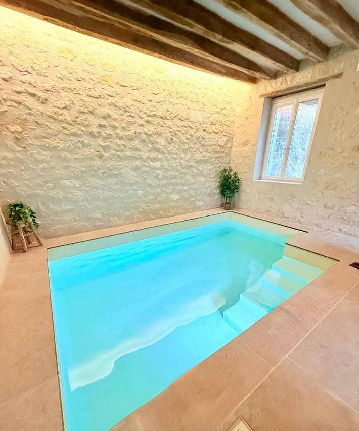 Maison de vacances pour 2 personnes, avec Terrasse et Jardin ainsi que Piscine et Sauna