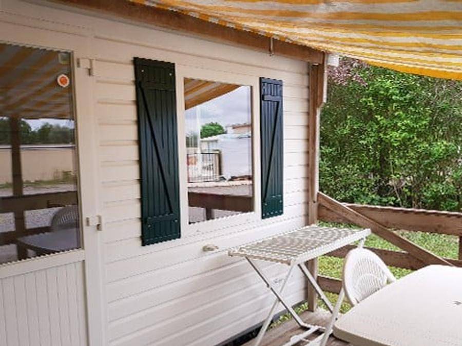 Camping Loyada - Mobilheim 2 personen - Classic | 1 Schlafz. | 2 Pers. | Erhöhte Terrasse in Talmont-Saint-Hilaire, Vendée