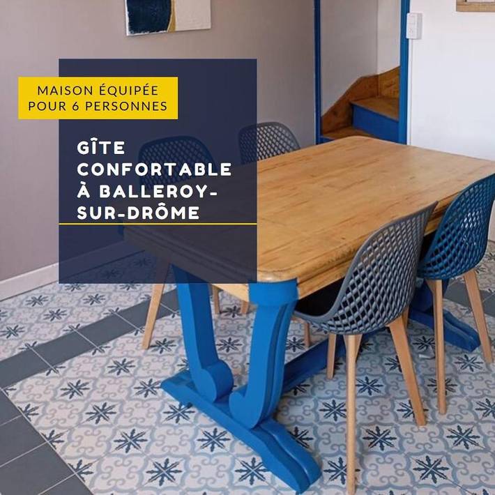 Location de vacances pour 6 personnes, avec terrasse à Balleroy