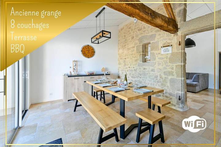 Gîte pour 8 personnes, avec terrasse à Torfou