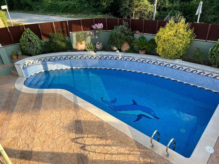 Appartement de vacances pour 8 personnes, avec piscine ainsi que vue et terrasse, animaux acceptés - 1