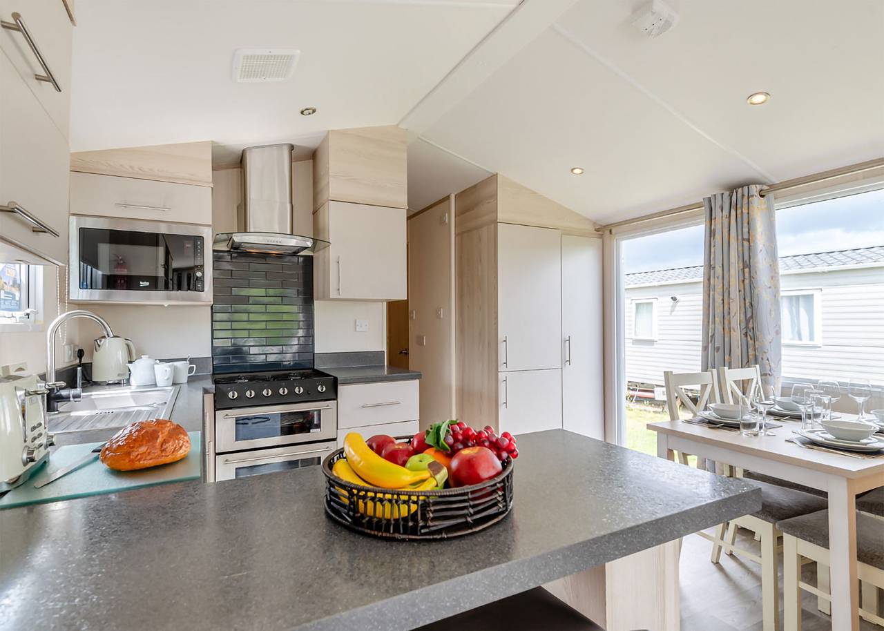 Gold Caravan with parking in Skegness, Lincolnshire