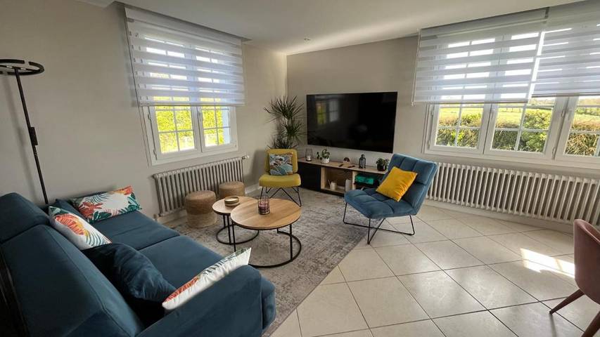 Location de vacances pour 8 personnes, avec Terrasse ainsi que Jardin et Vue à Regnéville-sur-Mer
