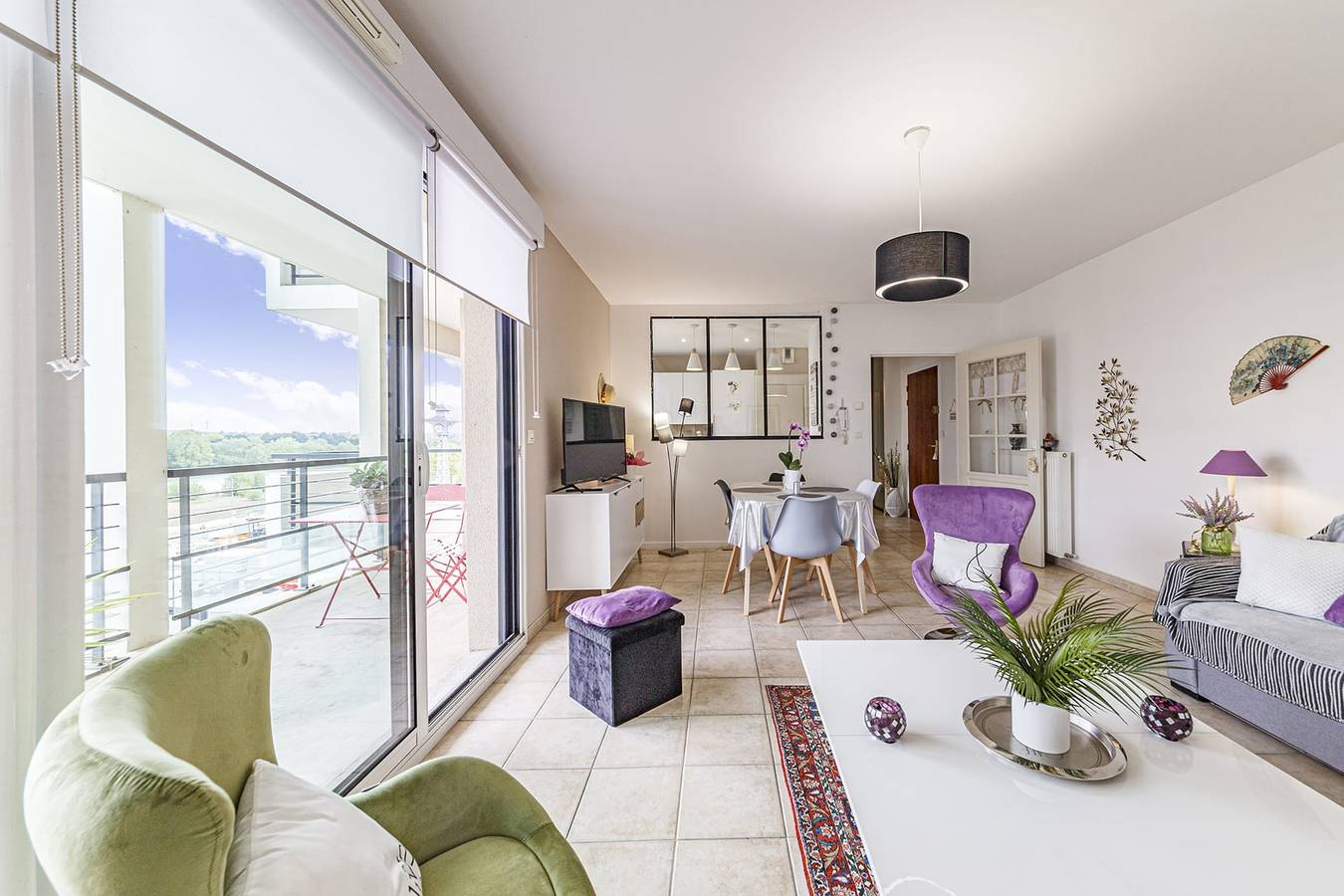 Appartement entier, L'Aragon - Wifi - Balcon vue La Maine in Angers, Région d'Angers