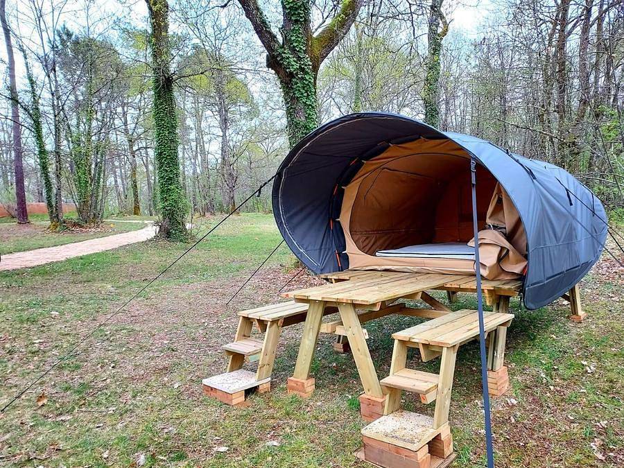 La Clairière - écolieu de vacances - Zelt 2 personen - Abenteuer in Lamothe-Fénelon, Lot
