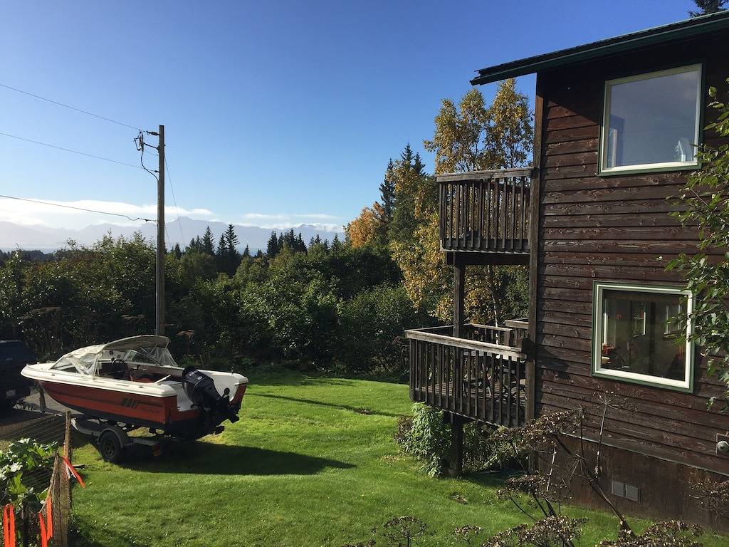 Alaska Ferienhäuser-Fern Creek Home; Stadtnahe Lage, Komfort und Ausblick in Homer, Kenai Peninsula