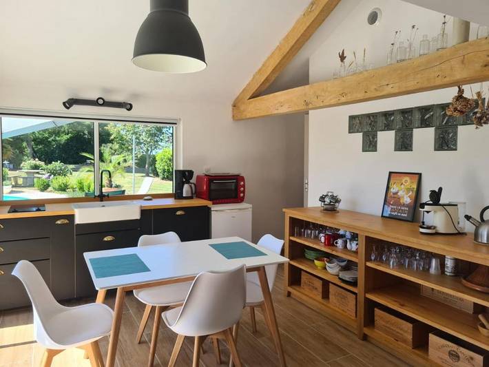 Location de vacances pour 2 personnes, avec Terrasse à Arblade-le-Haut