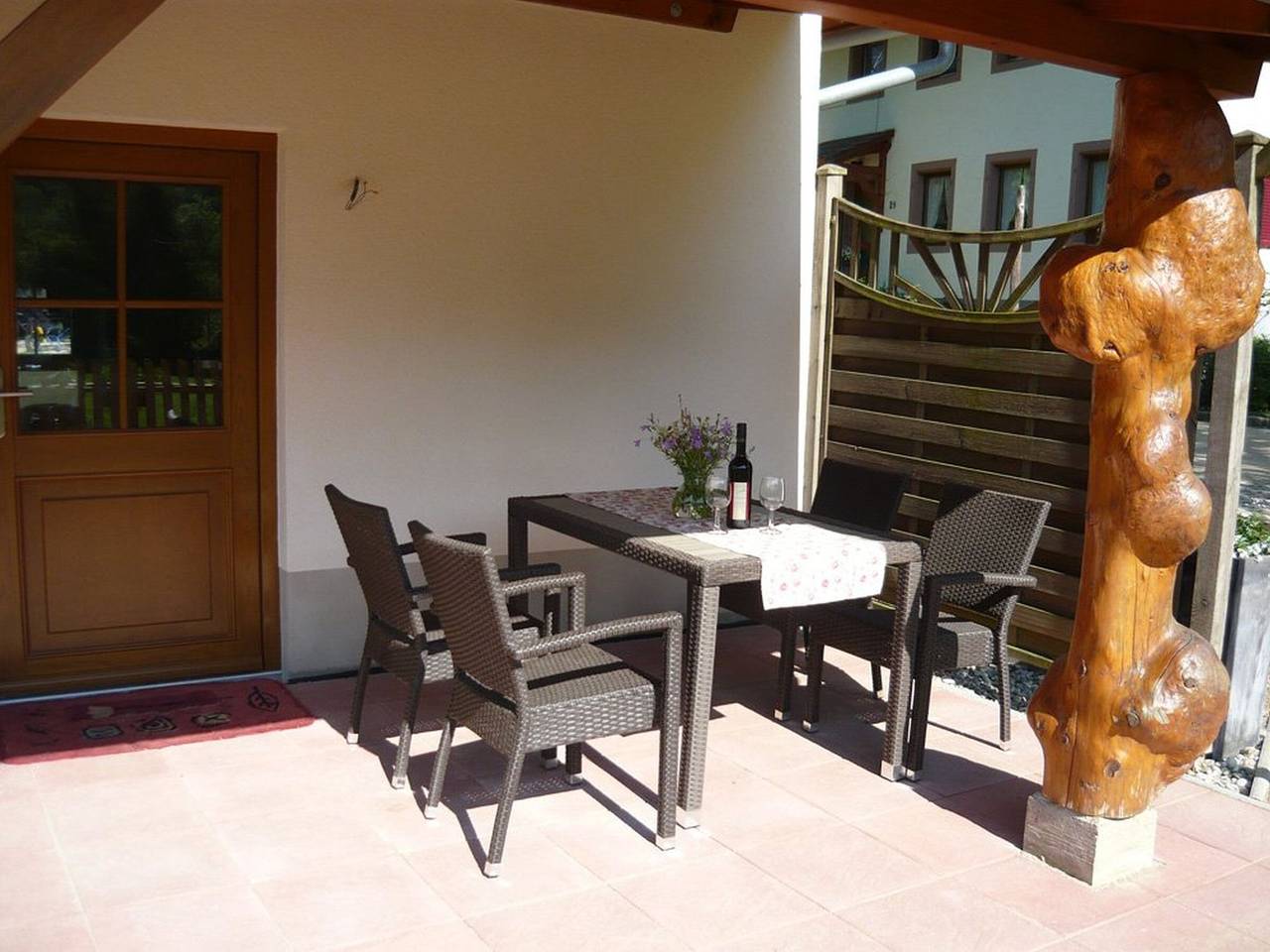 Ganze Wohnung, Ferienwohnung Kapellenhof mit privater Terrasse, Gemeinschaftsgarten und Wi-Fi in Glottertal, Südschwarzwald