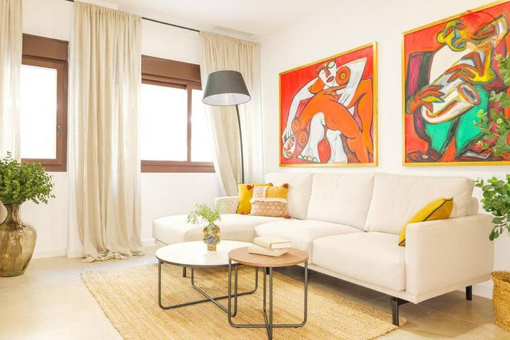 Apartamento para 4 personas, con terraza y piscina en Santiago de la Ribera