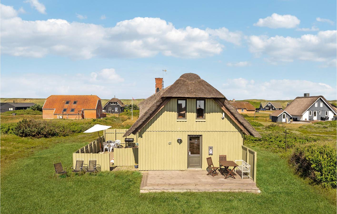 Holiday home for 7 people with terrace in Langerhuse, Harboøre