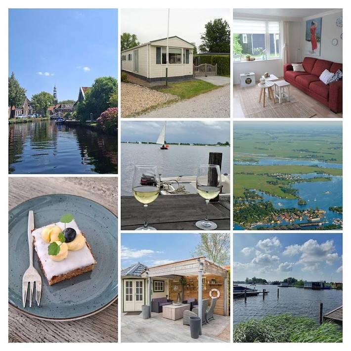 Gîte pour 4 personnes, avec vue et jardin dans Grou