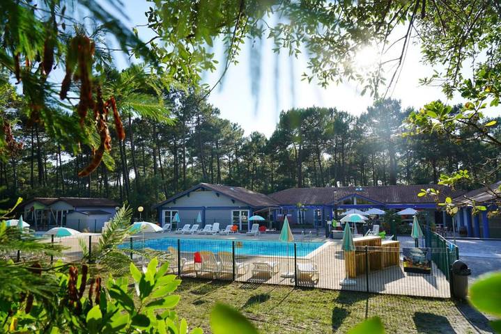 Parque de vacaciones para 5 personas, con Terraza además de Piscina y Sauna en Moliets-et-Maa