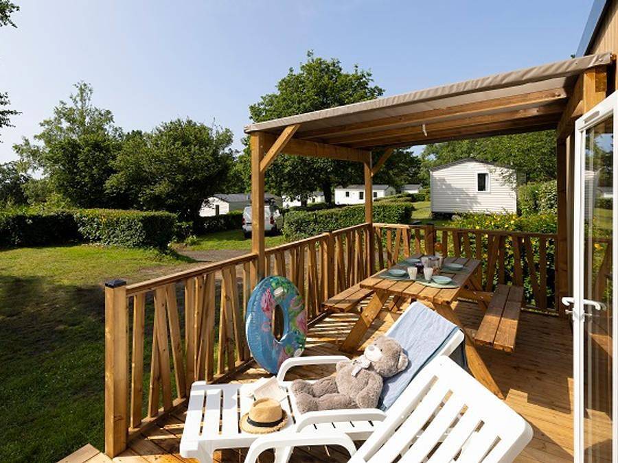 Camping Sites et Paysages - Le Panoramic  - Mobilhome 4 personas - Privilège 2bed - Tv - 27m²- vista mar in Telgruc-sur-Mer, Iroise