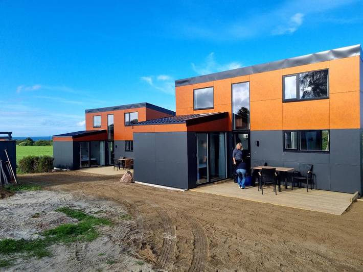 Camping für 4 Personen, mit Terrasse und Pool auf Bornholm