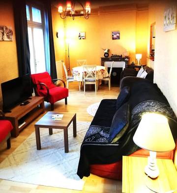 Gîte pour 3 personnes, avec vue et balcon, animaux acceptés à Bourbon-l'Archambault