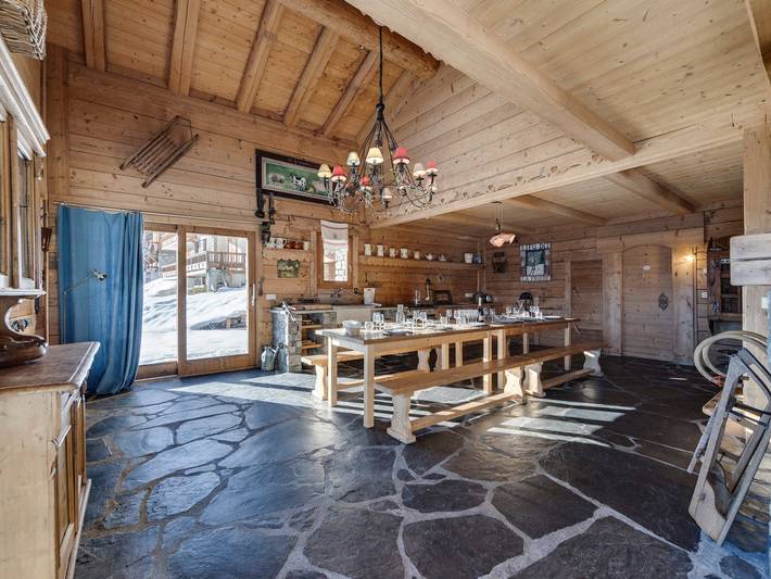 Chalet pour 15 personnes, avec balcon dans La Rosière - 4
