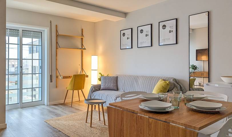 Ganze Wohnung, Apartment 'Costa Nova Ocean View' mit Meerblick, Wlan und Klimaanlage in Ria de Aveiro, Gafanha da Encarnação