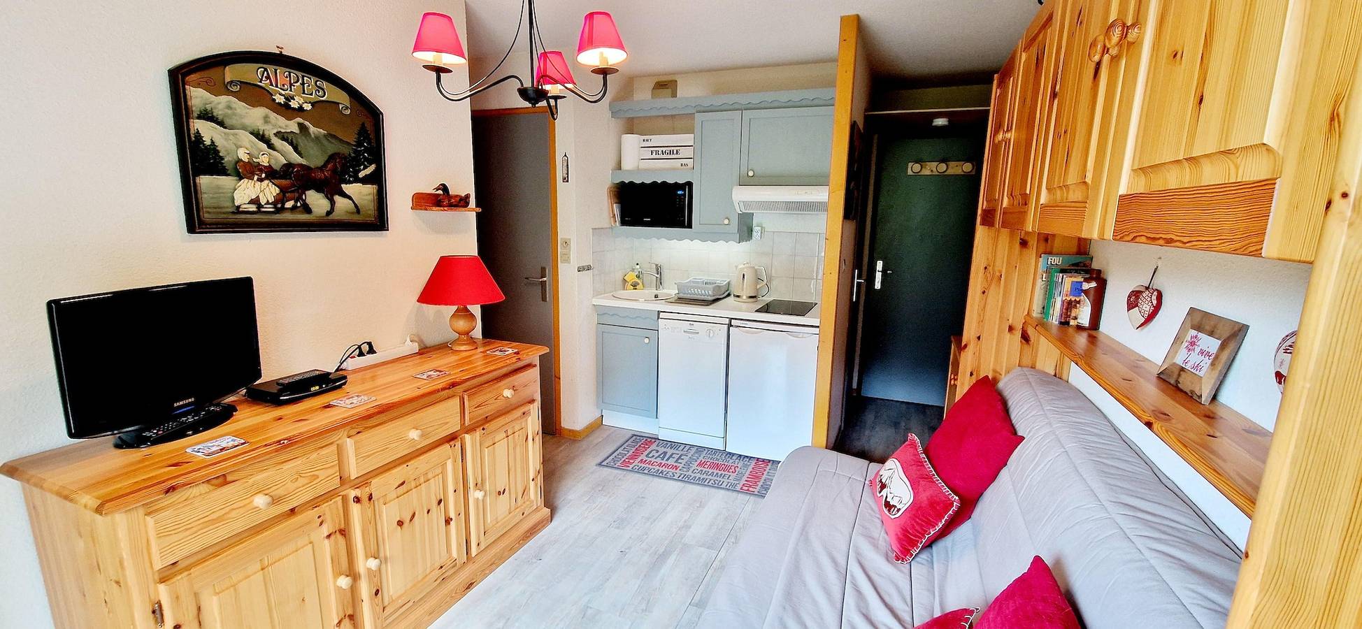 Estudio entero, Résidence les Plaisances - Apartamento cabina para 3 personas (Pla108) in La Plagne, Aime-la-Plagne