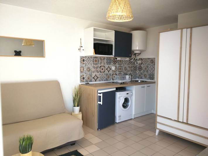 Gîte pour 3 personnes, avec balcon dans Plage Centrale (Valras-Plage)