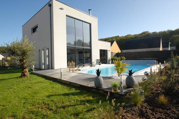 Maison de vacances pour 6 personnes, avec Jacuzzi ainsi que Terrasse et Jardin à Commes