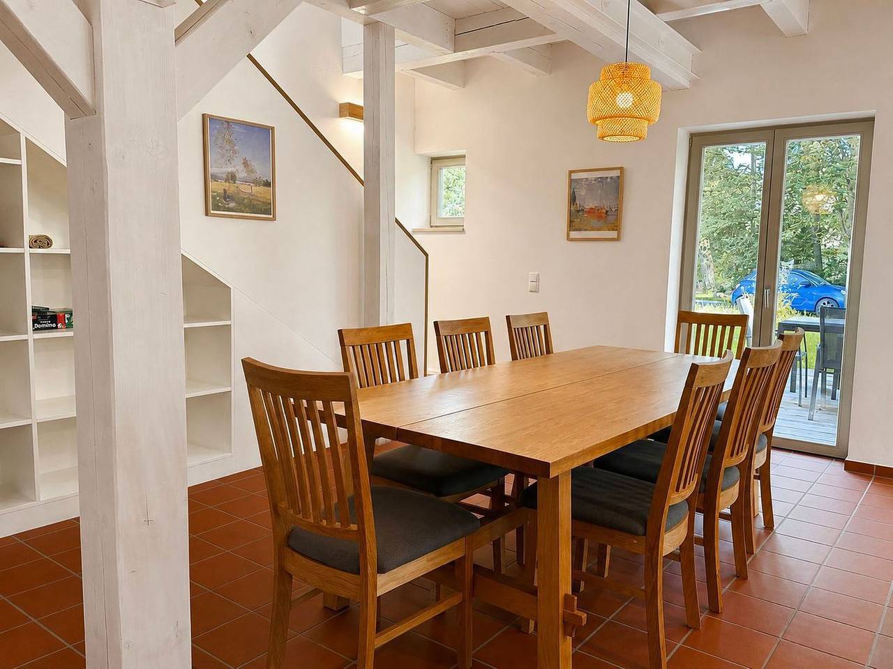 Ländliche Idylle im Reetdachhaus mit Sauna in Altenkirchen, Rügen