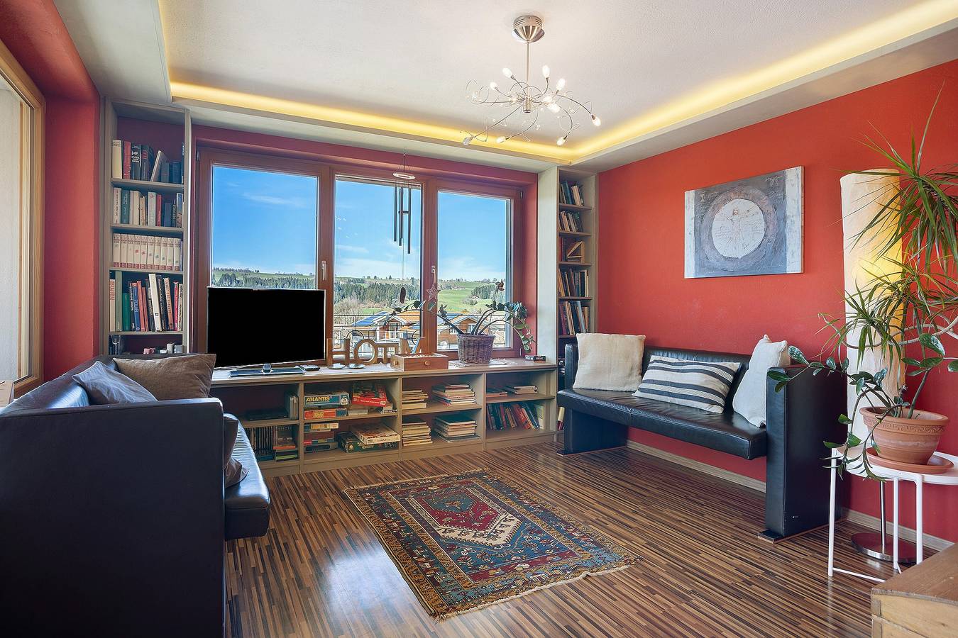 Ganze Wohnung, Ferienwohnung 'Lichtblick' mit Bergblick, Balkon und Wlan in Weiler-Simmerberg, Bayerisch Schwaben