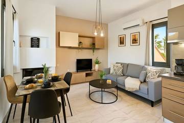 Cottage pour 4 personnes, avec jardin, adapté aux familles à Chersónissos