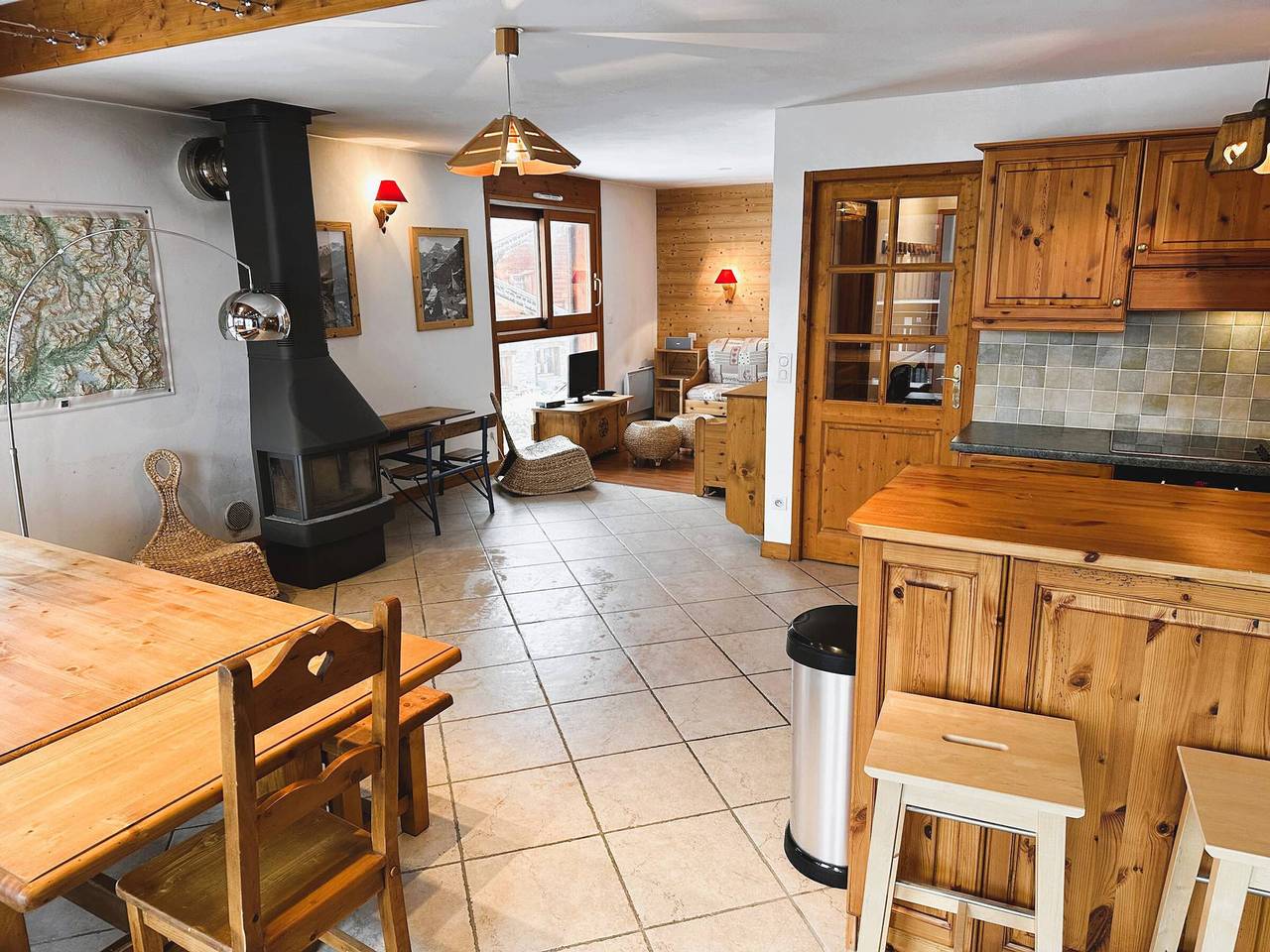 Ganze Wohnung, 5-Zimmer-Familien-Duplex, 8 Pers, 400m zu Geschäften in Pralognan-la-Vanoise, Nationalpark Vanoise
