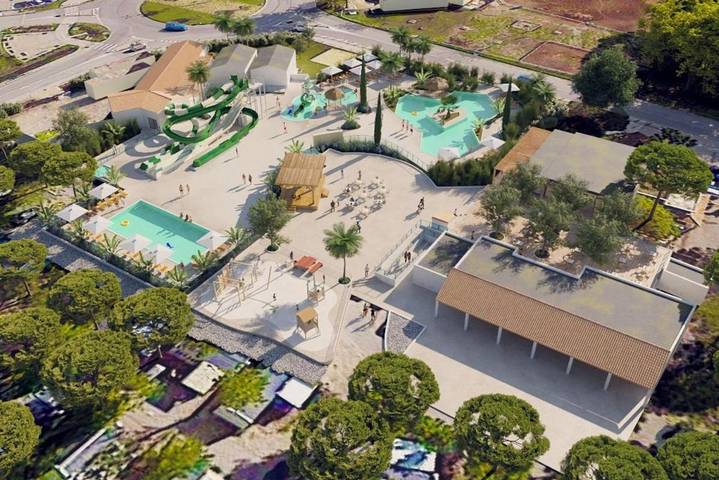 Camping voor 5 personen, with Whirlpool and Terras as well as Kinderzwembad and Zwembad in Le Grau-du-Roi