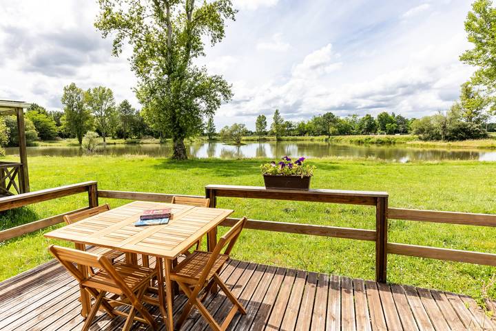 Bungalow für 4 Personen, mit Seeblick und Garten in Gironde - 2