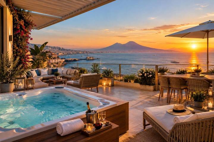 Villa per 6 persone, con Terrazza e Panorama a Napoli