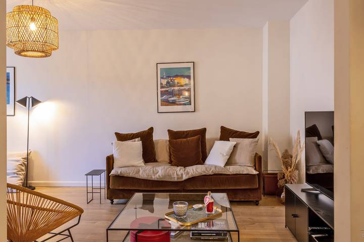 Gîte pour 4 personnes, avec balcon, adapté aux familles à Saint-Florent