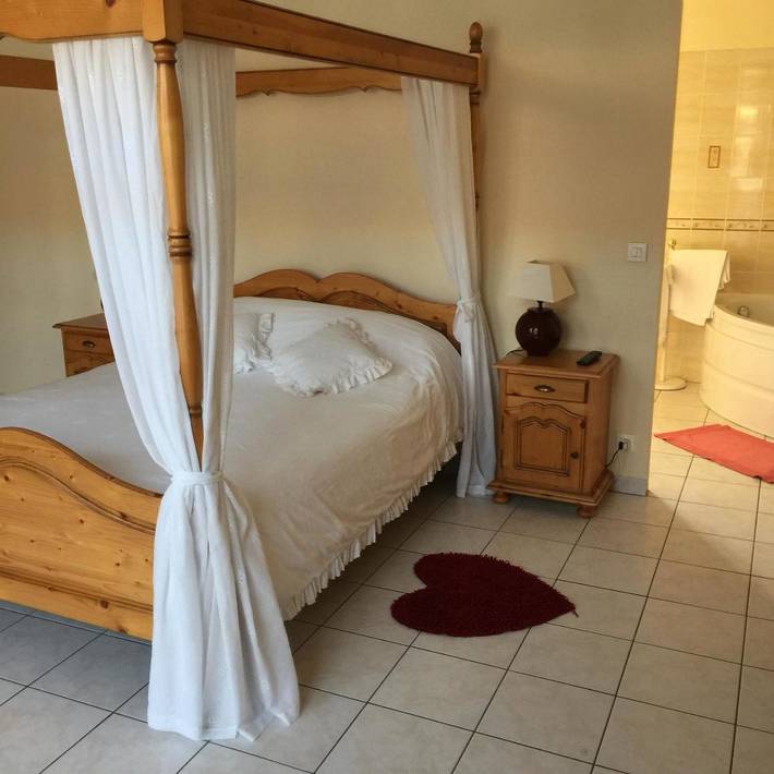 Chambre d’hôte pour 2 personnes, avec Terrasse et Jardin