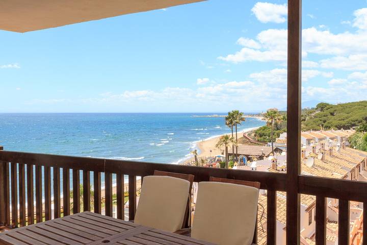 Vakantieappartement voor 5 personen, met tuin en uitzicht op zee in Mijas