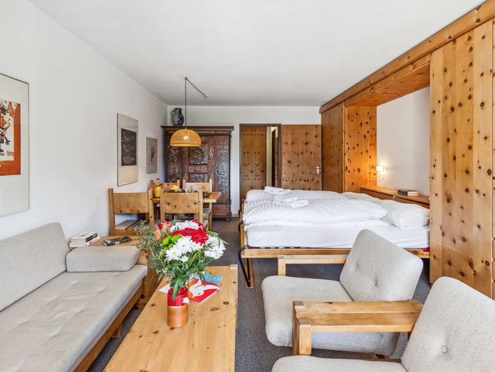 Ferienwohnung für 2 Personen, mit Sauna und Balkon sowie Ausblick in Davos - 2