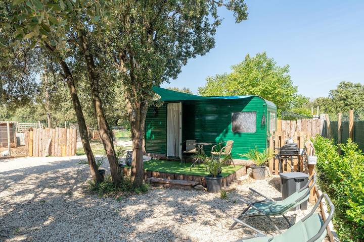 Carovana "Cocoon Insolite" con terrazza privata e Wi-Fi in Pernes-les-Fontaines, Parco naturale regionale del Mont Ventoux