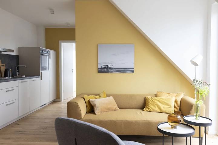 Ganze Wohnung, Ferienwohnung 'Strandhafer' mit Balkon und Wi-Fi in St. Peter-Bad, St. Peter-Ording