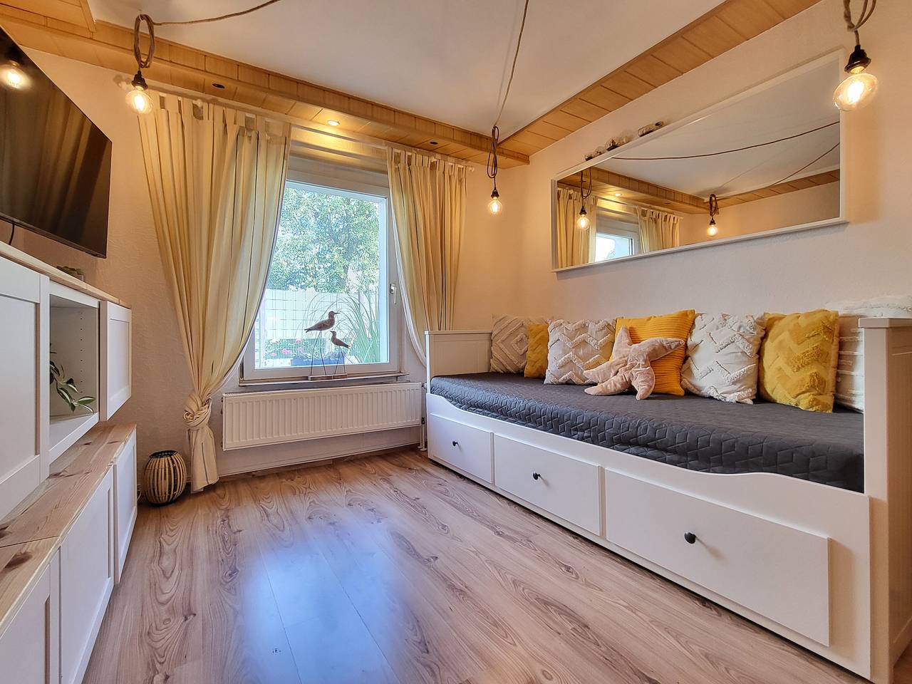 Appartement entier, Appartement 'Mien Lüttes Glück - Backboord' avec terrasse privée, jardin privé et Wi-Fi in Zempin, Usedomer Norden