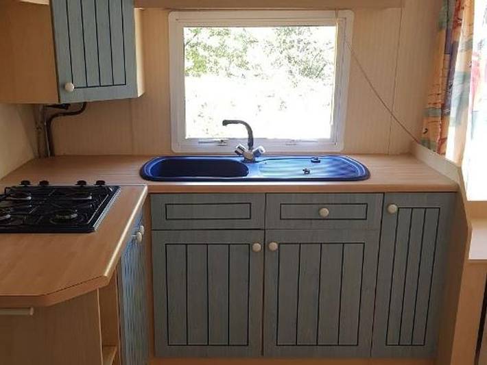Camping Le Graniers - Mobilheim 6 personen - Cottage in Monoblet, Cevennen