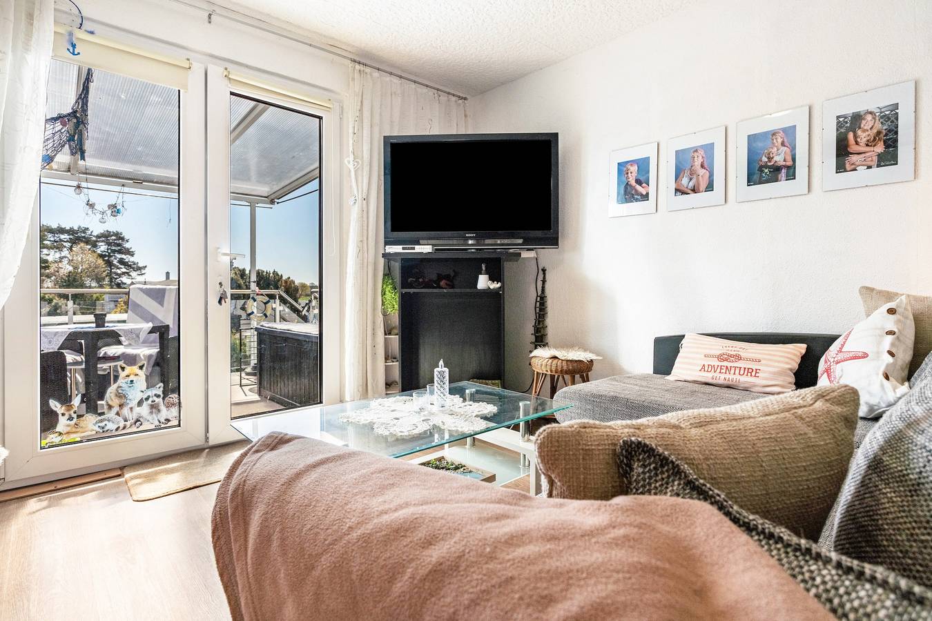 Ganze Wohnung, Ferienwohnung 'Ostseeblick' mit Meerblick, Terrasse und Wi-Fi in Freest, Vorpommern Greifswald