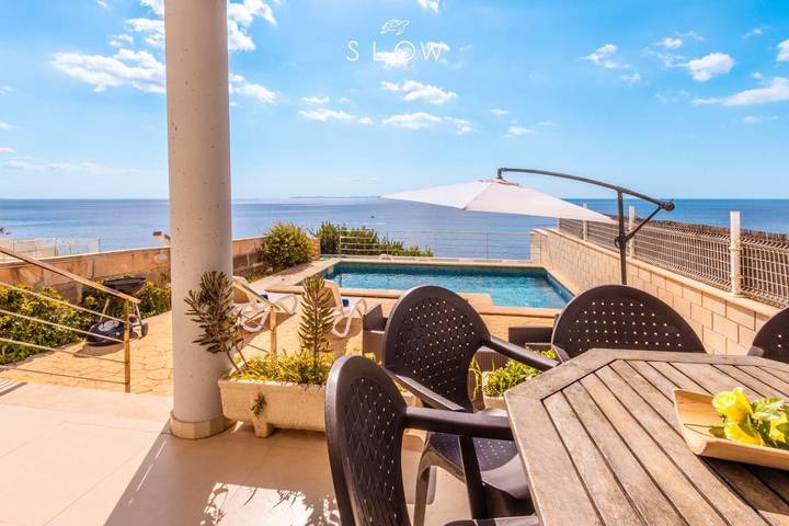 Villa pour 8 personnes, avec jardin ainsi que piscine et balcon à Cala Pi - 3